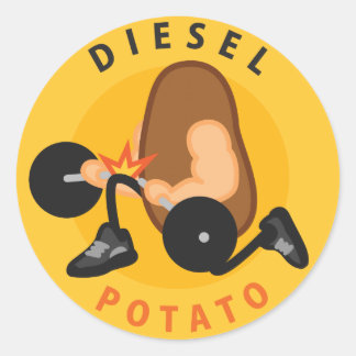 Rond Sticker de pomme de terre diesel