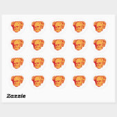 Rond Sticker de portrait Schopenhauer (Feuille)