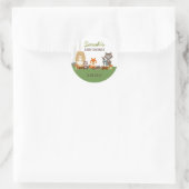 Rond Sticker de préférence pour douche bébé Woodland (Sac)