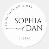 Rond Sticker de préférence tout simplement minimal (Devant)