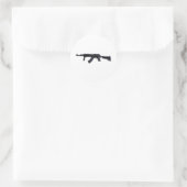 Rond Sticker de profil gauche du fusil tactique AK47 (Sac)