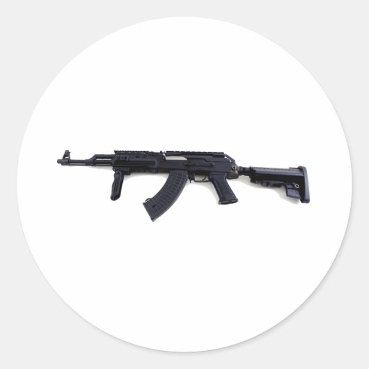Rond Sticker de profil gauche du fusil tactique AK47 (Devant)