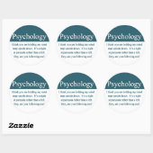 Rond Sticker de psychologie (Feuille)