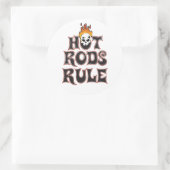 Rond Sticker de règle 3" Hot Rods (Sac)