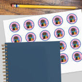 Rond Sticker de règle pour chats sans enfant amusant