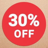 Rond Sticker de remise en pourcentage | Vente promotion