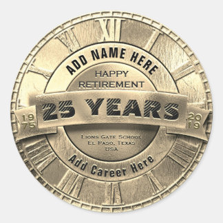 Rond Sticker de retrait personnalisé