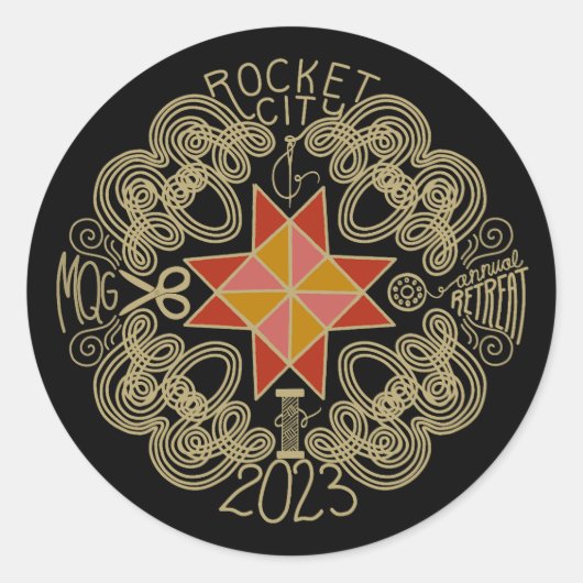 Rond Sticker de retraite RCMQG 2023 (Devant)