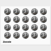 Rond Sticker de rire (Feuille)