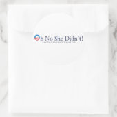 Rond Sticker de ronde Barack Obama (Sac)