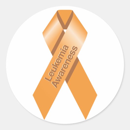 Rond Sticker de sensibilisation à la leucémie (Devant)