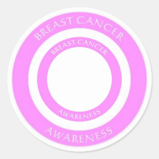 Rond Sticker de sensibilisation au cancer du sein II