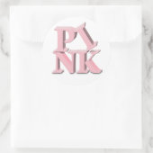 Rond Sticker de sensibilisation au cancer du sein ROSE (Sac)