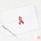 Rond Sticker de sensibilisation aux maladies cardiaques (Enveloppe)