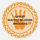 Rond Sticker de sensibilisation MS (Devant)
