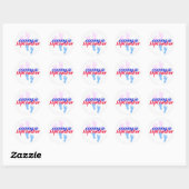 Rond Sticker de SEPTEMBER attendu (Feuille)