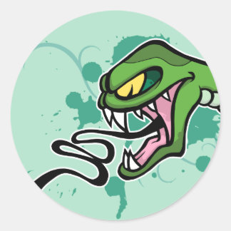 Rond Sticker de serpent
