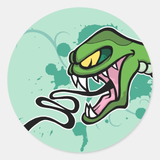 Rond Sticker de serpent (Devant)