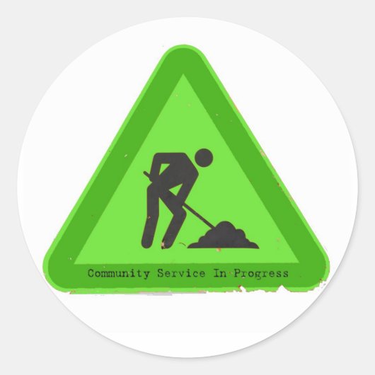 Rond Sticker de service en cours (Devant)
