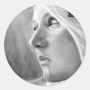Rond Sticker de sirène à courant sombre