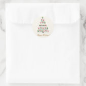 Rond Sticker de socle pour cupcake de Noël (Sac)