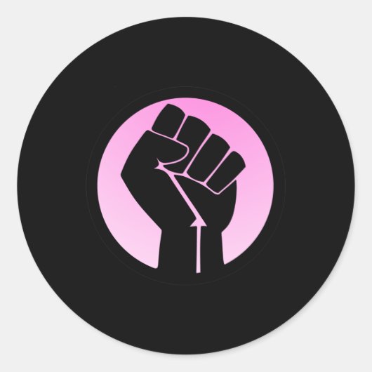 Rond Sticker de solidarité chaleureux (Devant)