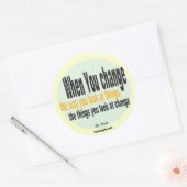 Rond Sticker de soumission Dr Wayne Dyer (Enveloppe)