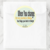 Rond Sticker de soumission Dr Wayne Dyer (Sac)