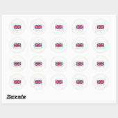 Rond Sticker de Southampton, Angleterre (Feuille)