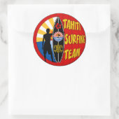 Rond Sticker de surf Tahiti (Sac)