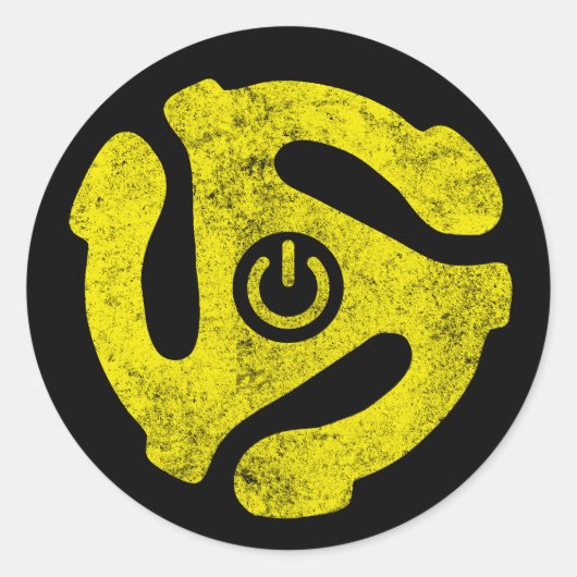 Rond Sticker de symbole d'alimentation de l'adaptateur (Devant)