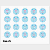 Rond Sticker de symbole d'amour trans (Feuille)