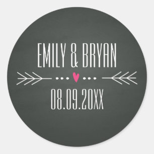 Rond Sticker de tableau de bord mariage
