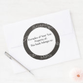 Rond Sticker de tableau noir (Enveloppe)