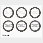 Rond Sticker de tableau noir (Feuille)