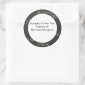 Rond Sticker de tableau noir (Sac)