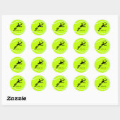 Rond Sticker de tennis 1 (Feuille)