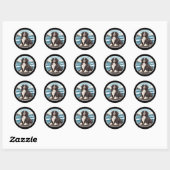 Rond Sticker de Terre-Neuve (Feuille)