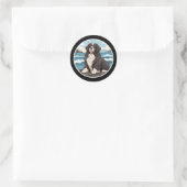 Rond Sticker de Terre-Neuve (Sac)