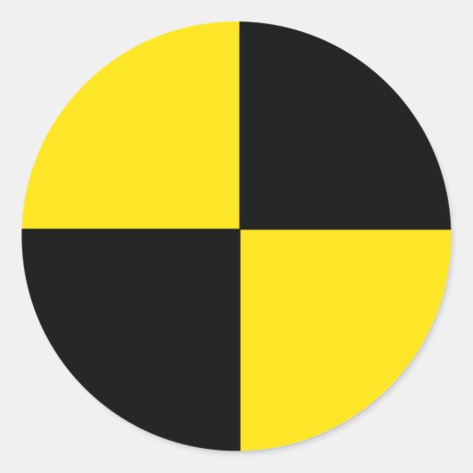 Rond Sticker de test de collision (Devant)