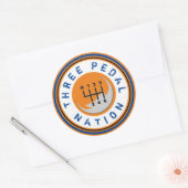 Rond Sticker DE TROIS PEDAL NATION (Enveloppe)