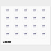 Rond Sticker de typographie (Feuille)