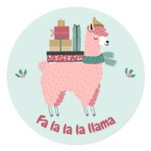 Sticker de vacances Cute Llama - fa la la llama!