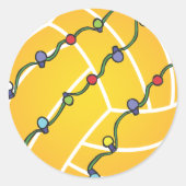 Rond Sticker de vacances Water Polo (Devant)