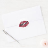 Rond Sticker de Valentine (Enveloppe)