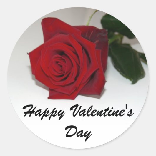 Rond Sticker de Valentine (Devant)