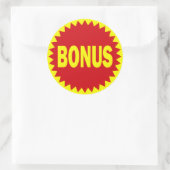 Rond Sticker de vente au détail Bonus (Sac)