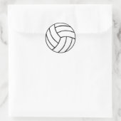 Rond Sticker de volley-ball sportif (Sac)