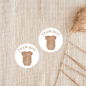 Rond Sticker de vote du parti de révélation de genre de