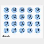 Rond Sticker de Zombies Hate Fast Food (Feuille)